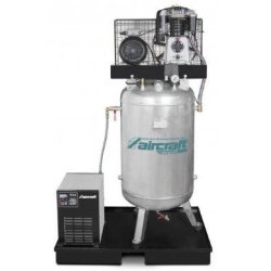 Compresseur Aircraft Airprofi 753/270/15 VK - 2024852K - Bicylindre haute performance avec cuve galvanisée 270L et sécheur frigorifique