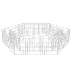 Helloshop26 - Jardinière lit surélevé plantes fleurs jardin à gabion hexagonale 200 x 173 x 40 cm 02_0001327 - acier 3000076981538