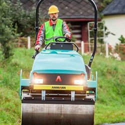 Rouleau tandem Ammann ARX 45 - largeur tambour 1380 mm - poids opérationnel 4650 kg