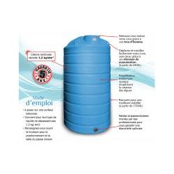 Citerne verticale pour stockage eau de pluie