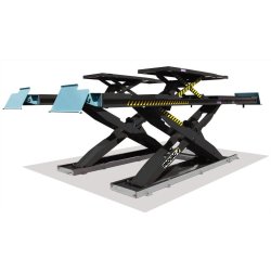 R44ctltiw pont elevateur hydrau.Lique ciseaux prise sous roues version encastree avec geometrie