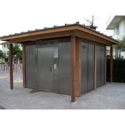 Toilette préfabriquée multiple - formes variées - revêtements extérieurs personnalisables - structure béton garantie 10 ans