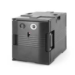 HENDI Conteneur isotherme avec fonction chauffante - traiteur, AmerBox, GN 1/1, 220-240V/200W, 477x680x(H)620mm - 707692