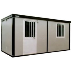 Bungalow de chantier - ossature en profils d'acier galvanisé avec peinture à chaud - isolé série ECO1Z - bureau et vestiaire