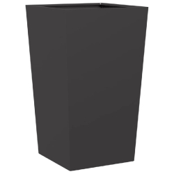 Helloshop26 - Jardinière bac lit surélevé plantes fleurs terrasse jardin 45 x 45 x 75 cm acier noir 02_0037609 - noir acier 3000217861712