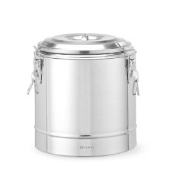 HENDI Conteneur isotherme portable , Kitchen Line, 19L, Argent, ⌀350x(H)400mm - argenté inox 708088
