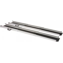 Rampe d'accès double télescopique en aluminium - petit modèle - MX-LR-150 - 150 à 210 cm - 180 kg max