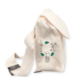 Sac écologique 100 % coton naturel recyclé 280 g/m² - doublure RPET - 28H x 24L x 10P cm