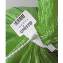 Scellé de sécurité réglable Unisto Modular 6800S Tear Off - indicateur de fraude en polyamide ou polypropylène