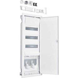 HAGER UP-KLEIN-VT VOLTA.HYBRID 36PLE - Armoire de distribution multimédia encastrée 3 rangées, IP30, blanche RAL 9010