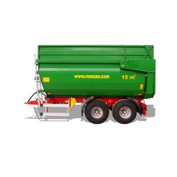 R 80 TAHK Benne agricole à tandem monocoque - Romsan - capacité 8000 kg