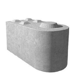 Bloc béton empilable - Tessier TGDR avec ergots - largeur 80cm, hauteur 80cm, longueur 160cm