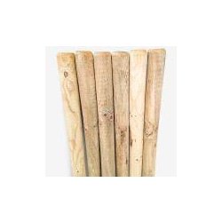 Mur de soutènement en pin fraisés - traitement autoclave classe 4 - coloris vert olive - diamètres 60 à 170 mm - longueurs 0,60 à 4,50 m