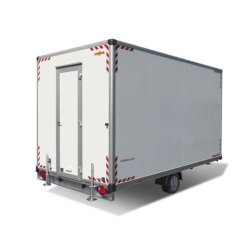 Bauwagen 15 42 22 - Remorque fourgon chantier Humbaur - 5.64m - 6 personnes - Parois sandwich