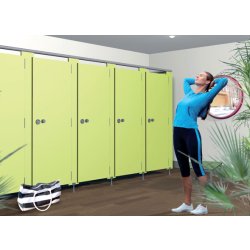 Cabines sanitaires PMR Origine - Hauteur 206,6 cm - Parois 10 mm avec traitement antibactérien