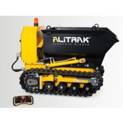 Mini-dumper sur chenille DCT-350P Alitrak - 600 kg - radiocommande, zéro émission et propulsion tout-terrain