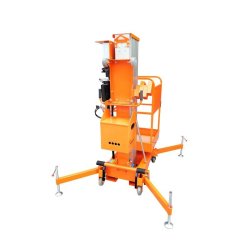 Nacelle/Plateforme élévatrice télescopique à 1 mât TOR GTWY4-100 : 125KG/4M/230V/1F/50Hz  Version améliorée