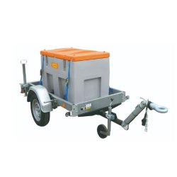 Remorque distributeur de gasoil A.D.R. - 1 essieu non freiné de 750 kg - ECIM - DG ADR 750 SF avec réservoir de 430L