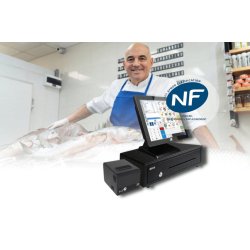 Caisse enregistreuse pour Poissonnerie - écran tactile 15" ou 10"