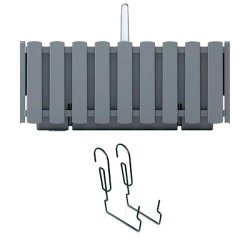 Prosperplast - Jardinière de balcon BOARDEE FENCYCASE W - 58x18x16,2 cm, gris pierre - gris plastique ZA3268