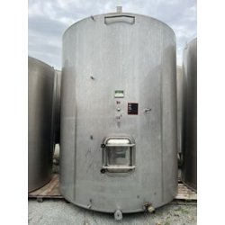 Cuve Vautier 150hl - fond plat Ø2200 - hauteur 360 - porte 420x530 - trappe Bellot DN500