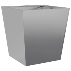 Helloshop26 - Jardinière bac lit surélevé plantes fleurs terrasse jardin 40 x 40 x 40 cm acier inoxydable gris 02_0037546 02_0037546 - gris inox 30