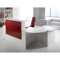 Bureau d'accueil mixte en angle topaze