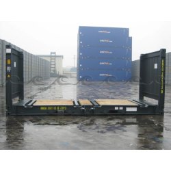 Plateforme 20 pieds Flat Rack (pliable) - Occasion