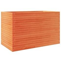 Helloshop26 - Jardinière bac lit surélevé plantes fleurs terrasse jardin cire 110 x 60 x 68,5 cm bois de pin massif marron 02_0038443 - marron Bois