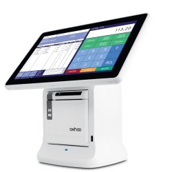 Zeo - Terminal de point de vente OXHOO avec imprimante intégrée amovible et écran 14’’ Wide 16/9 LED - Noir ou Blanc