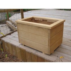 Jardinière en bois sur mesure - Chêne, châtaignier, douglas, mélèze - Montage et pose inclus