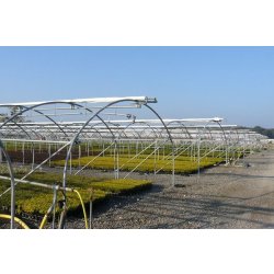 Serre tunnel professionnelle 5 m débâchable - longueur 10 m - Serres du Val de Loire