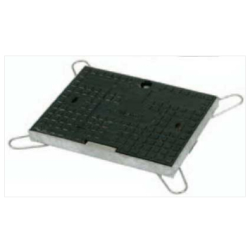 Couvercle en fonte pour regard standard 12" VB - Rain Bird avec cadre en acier renforcé et vis de sécurité
