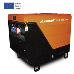 Groupe électrogène industriel Unicraft PG-D 900 TEA - diesel - insonorisé - 24L - fabrication européenne