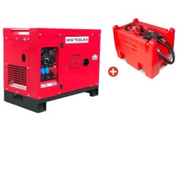 Groupe électrogène diesel 10kW + station de ravitaillement 210L MW Tools DG100EPACK1