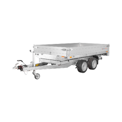 Remorque Benne SARIS - 306 x 184 cm - PTAC : 2700 kg - 2 Essieux - Freinée - Référence K1 306 184 2700 2