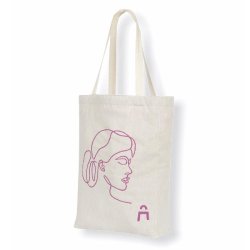 ECONOMIE CIRCULAIRE ! Sacs 300x410x100 mm en fibres textiles recyclées personnalisés 1 face pour le shopping - "tote bag" - SSCT4141-ID03/RCP1