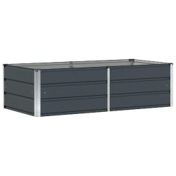 Helloshop26 - Jardinière moderne design industriel 160 x 80 x 45 cm usage intérieur extérieur en acier anthracite 02_0059225 - acier 3000241008909