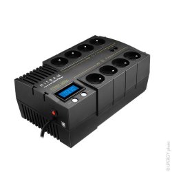 Onduleur PB 700 LCD Nitram - 700 VA / 420 W - Protection domestique et bureautique avec afficheur LCD et technologie GreenPower UPSTM