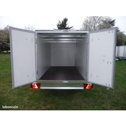 Remorque fourgon - 275 cm 750 kg + porte - FRANC-trailers