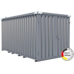 Container chantier - conteneur de stockage 4m - bungalow galvanisé démontable - made in germany  marque at outils -  sc-4
