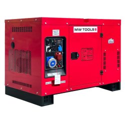 Groupe électrogène insonorisé diesel 13kW 230V + 15kW 400 V 5p MW Tools DG150EP