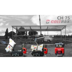 Mini-dumper sur chenille Coltrax CH75 - robuste et performant