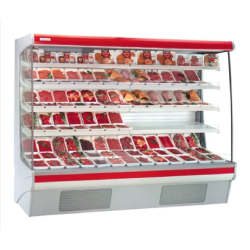 Vitrine réfrigérée Twist 130 GL - froid ventilé ou statique - 4 étagères - 1330 mm de largeur