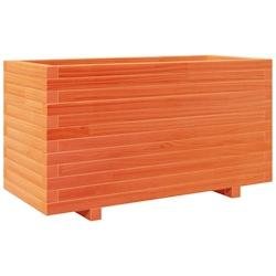 Helloshop26 - Jardinière bac lit surélevé plantes fleurs terrasse jardin cire 90 x 40 x 49,5 cm bois de pin massif marron 02_0038512 - marron Bois