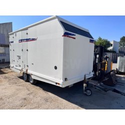 JCR M490PA Remorque cabane de chantier 2 essieux