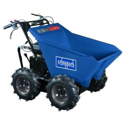 Mini dumper scheppach dp3000 - 4 roues motrices 300kg - 6,5ch