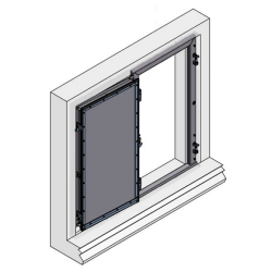 Porte / trappe anti-inondation Flo-Secur TE - étanche en acier, compatible NF P 99-611 - PMR, hauteur max 2,3m