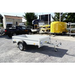 Remorque modulaire et étanche à 1 essieu 750 kg sans frein avec bâchage sur mesure - humbaur - 1374