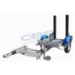 Remorque porte-engin cbs 1.3t, 1.5m - 1 essieu